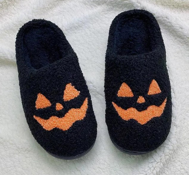 Halloween Pumpkin Slippers 🎃🖤
