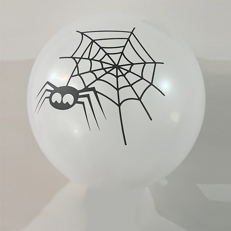 Halloween Skull Black Balloons (Set of Halloween Balloons)