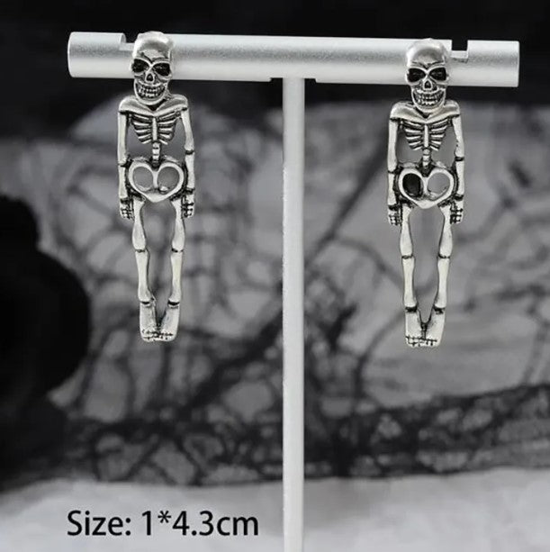 Skeleton Drop Earrings 💀✨