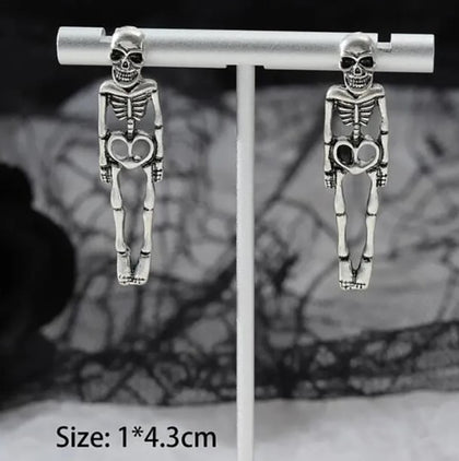 Skeleton Drop Earrings 💀✨