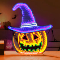 Halloween Moon & Bat LED Light 🌙🦇