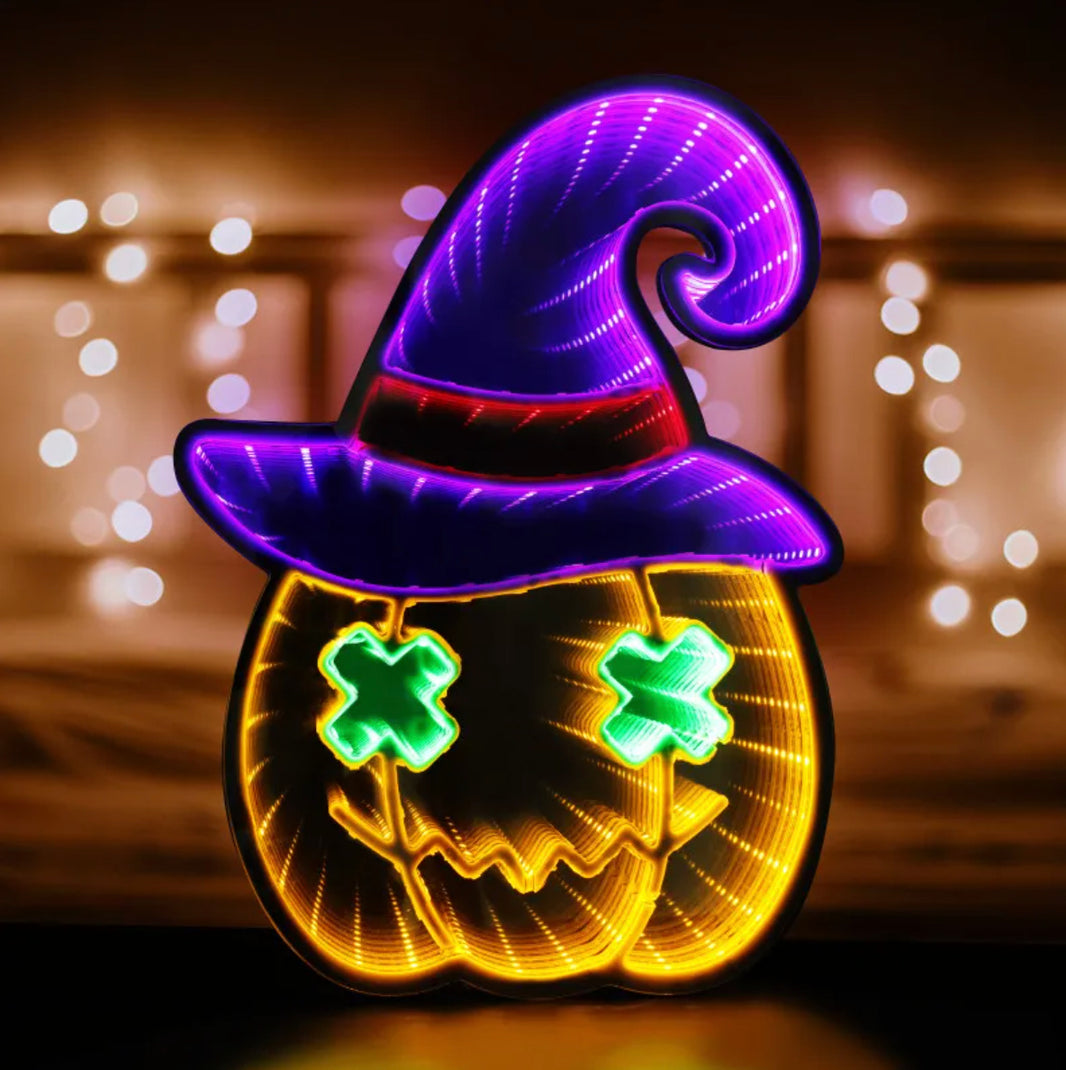Halloween Moon & Bat LED Light 🌙🦇