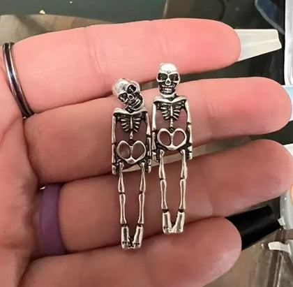 Skeleton Drop Earrings 💀✨