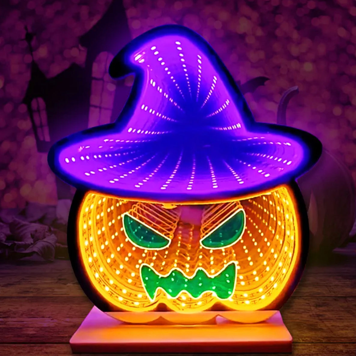 Halloween Moon & Bat LED Light 🌙🦇