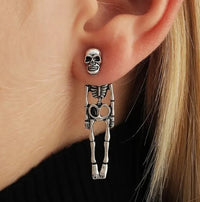 Skeleton Drop Earrings 💀✨